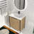 30'' Freestanding Single Bathroom Vanity With Resin Vanity Top