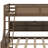 Twin XL Over Queen Bunk Bed With Cabinets And USB-2009272767