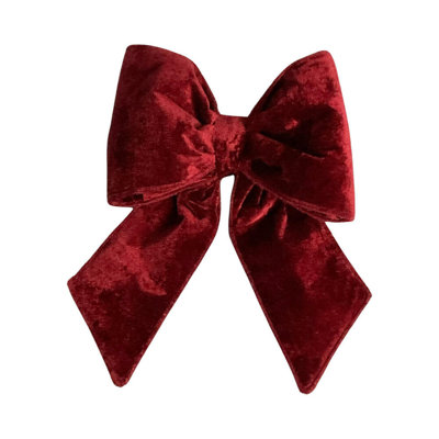 The Holiday Aisle® Plush Velvet Christmas Bow