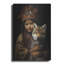  «Native American Child With Wolf Cub 2» par Momart, art mural en métal, 12 po x 16 po-1664585035