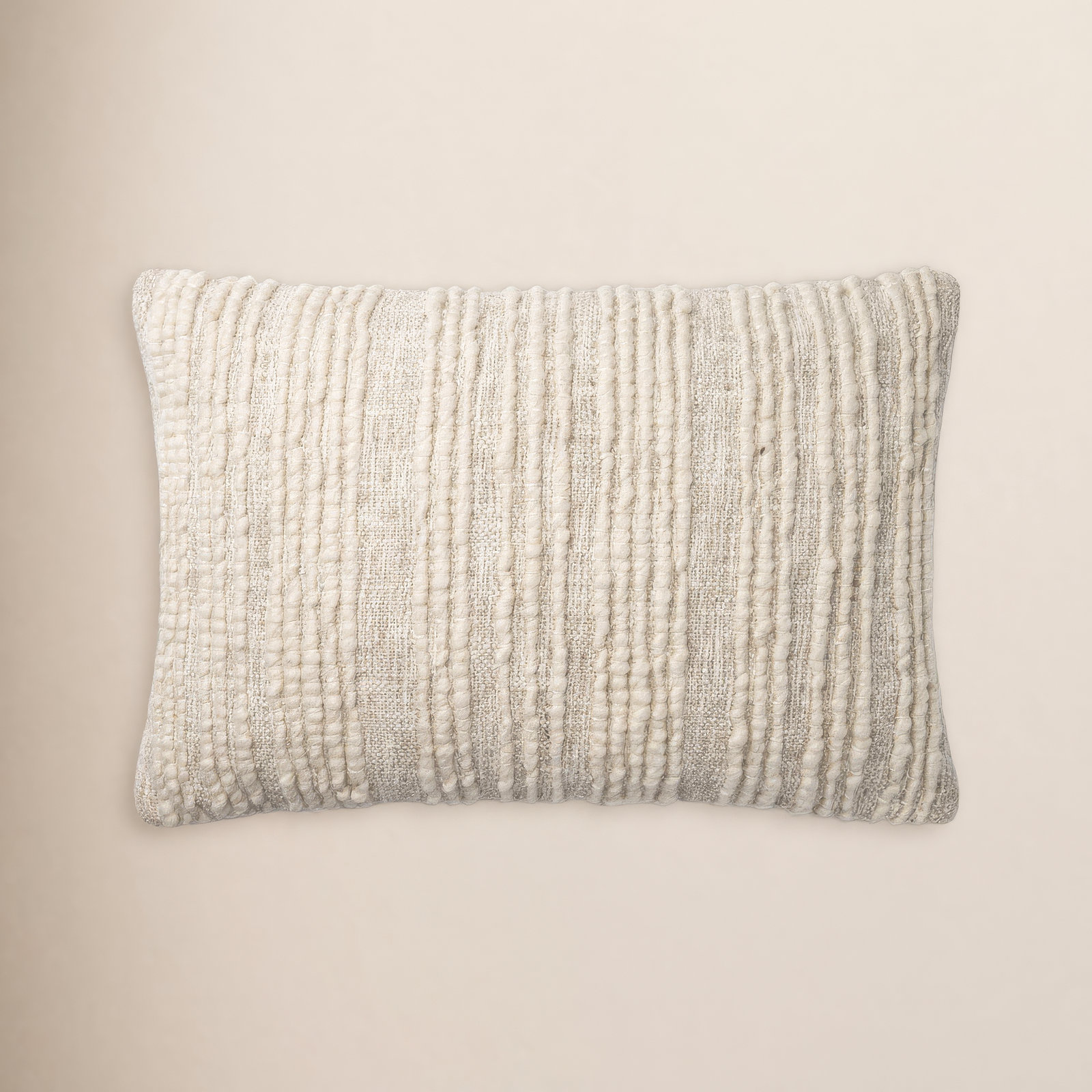 Sagitta Embroidered Wool Throw Pillow, Polyester/Polyfill