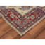 Tapis beige / rouge en laine noué à la main de conception unique 6 pi 4 po x 9 pi 5 po Bechtold