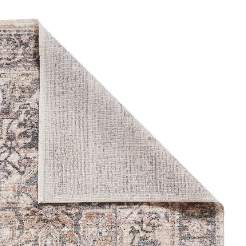 Vintage area rug Machine Woven Rectangle Green, Rectangle 60 x 123cm