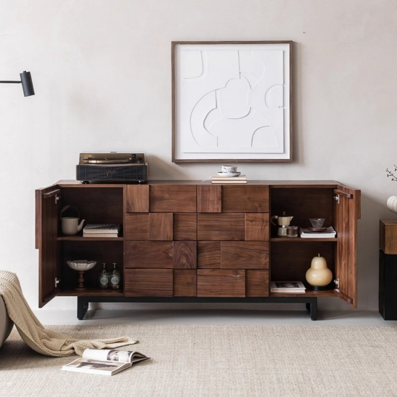 Buffet simple, moderne et rétro, H 35,43 po x l 78,74 po x P 15,75 po
