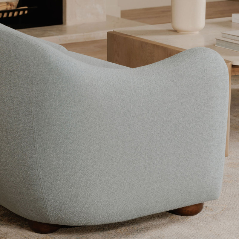 Bria Sofa, Mist Blue Performance Weave