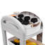 43.3'' H x 10'' W 4 Tier Storage Rack with Wheels
