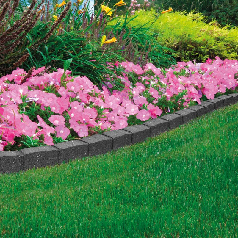 Beavercreek 9cm H x 120cm W Rubber Lawn Edging