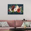 Automne floral bleu marine - Impression sur toile-58872939-58872932