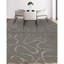 Tapis gris de haute qualité noué à la main
