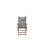 Foldable Outdoor Patio Dining Side Chair with Cushion-48754811