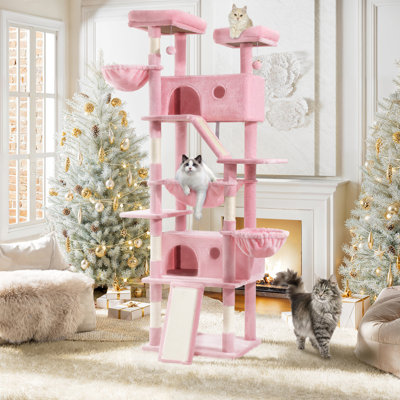 Ifenna 81.1" H Carpet Cat Tree with Condo