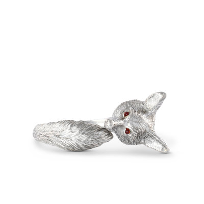 Morning Hunt Pewter Fox Napkin Ring