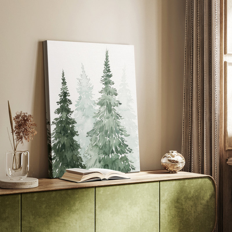 Hiver lavé taillis II - galerie Cavas sur mesure, H 18 po x l 12 po