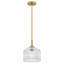 Petit luminaire suspendu Lisette avec verre nervuré-1249565255