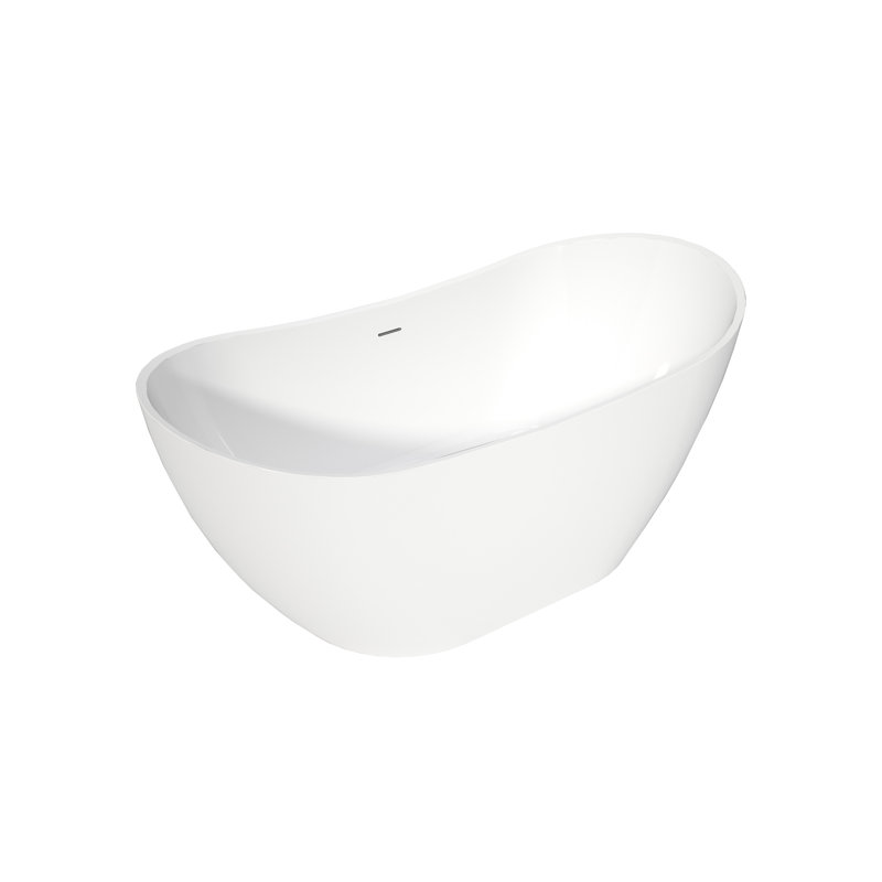 Upgrade 6029 Inch Acrylic White Soaker Tub, Versatile Design, Non-Slip And Easy To Maintain Spacious Stylish, Scratch-