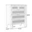 Armoire d'appoint en bois manufacturé brun massif