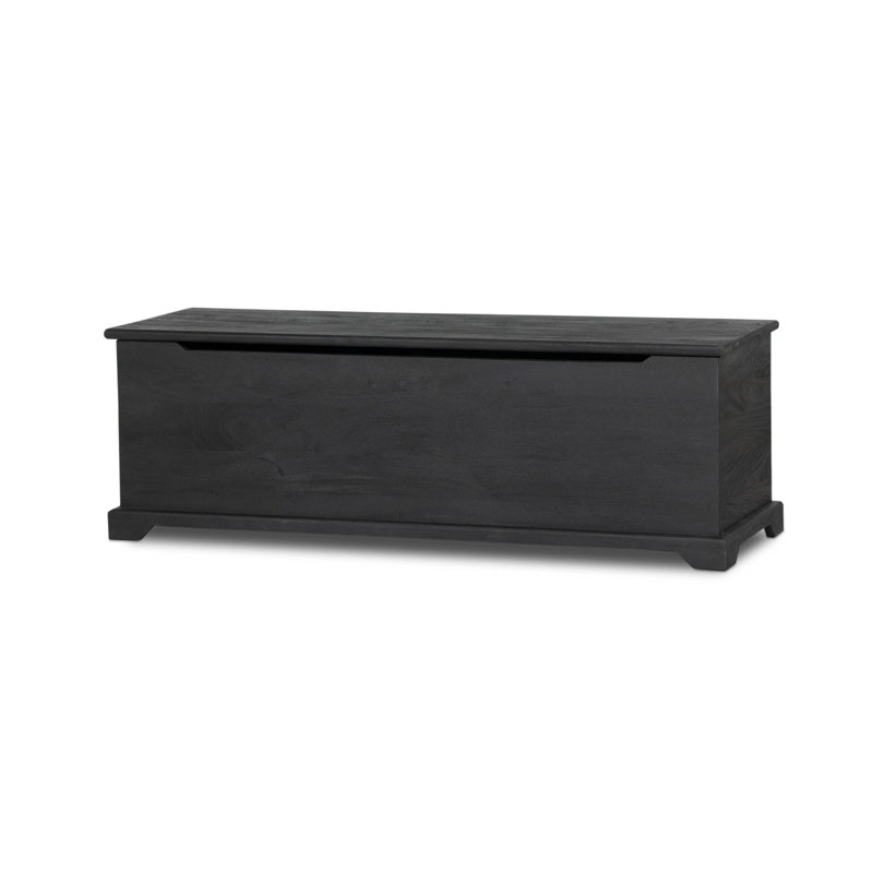 Quintin Solid Wood Blanket Chest, Dark Totem