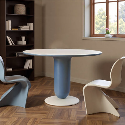 Unique Creamy Style Round Dining Table