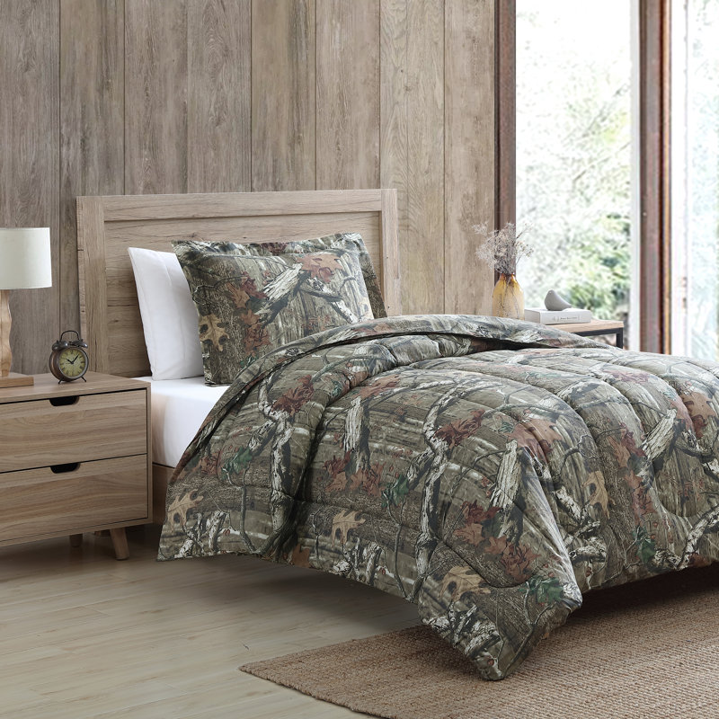 Cotton Camouflage Comforter, King