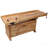 Heavy-Duty Butcher Block Workbench with Cabinet Storage