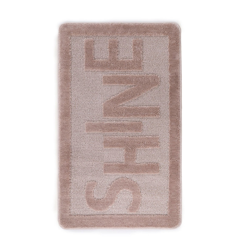 High-Quality Bathmat, Mink Color, 23.6 x 39.4 inches | 100% Polypropylene, Total Thickness: 0.4 inches, Non-Slip Natural Latex Sole | Machine Washable on Delicate Cycle, Soft and Durable for Bathroom Comfort