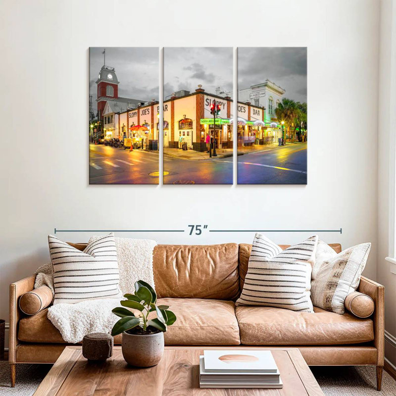 Rorry Nighttime In Key West Noir, 36" H x 57" W