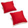 Cotton Blend Reversible Throw Pillow