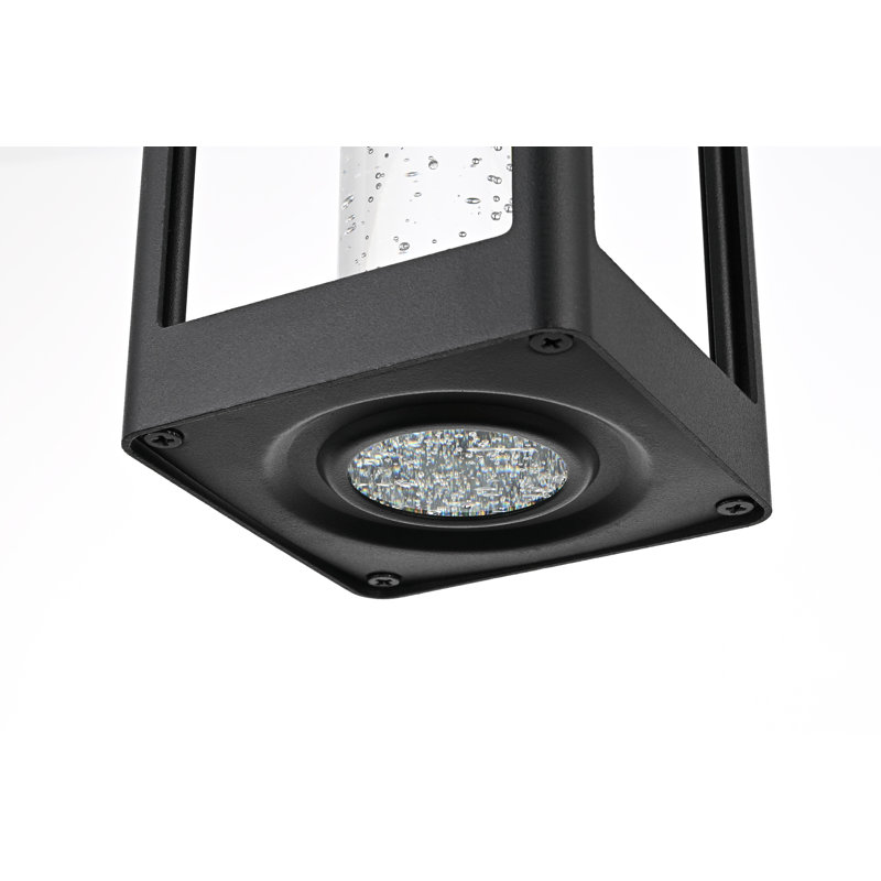 Luminaire suspendu d'extérieur à DEL Olyssa, H 15 po x l 4 po x P 4 po