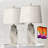 24.5'' Resin Modern Glam Table Lamp Set With Usb-314853824