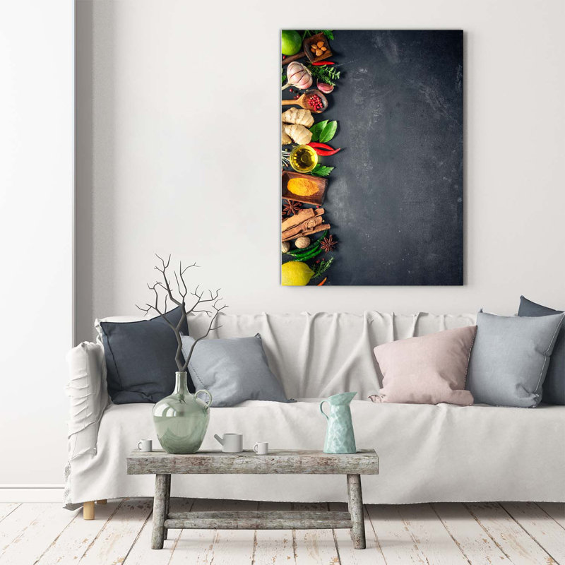 Spices And Herbs - Wrapped Canvas Print