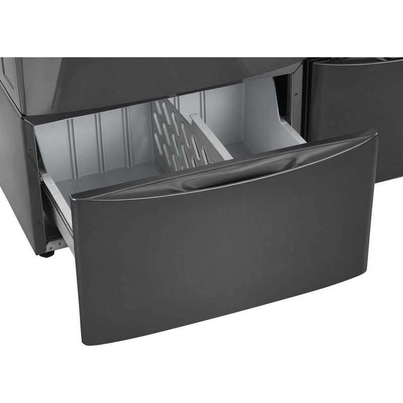 Luxury-Glide® Pedestal With Spacious Storage Drawer, Titanium