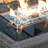 Arisbel 6-Piece Wicker Outdoor Modular Sectional Conversation Set with 43" Fire Pit Table, 60,000 BTU, High-Back 4.1" Cushions-92995250
