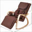 Fauteuils inclinables avec massage, pression d'air et amp; 5 réglages d'angle, 330 lb | Noyer brun | Tissu de coton