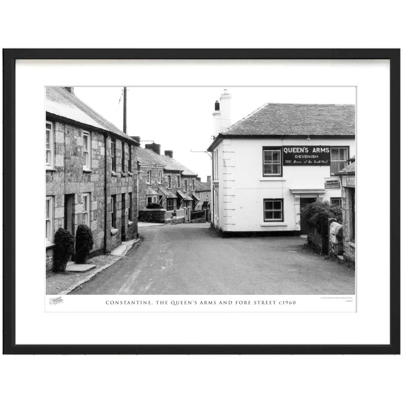 Constantine, The Queens Arms And Fore Street C1960 - Single Picture Frame Print, 40cm H x 50cm W x 2.3cm D