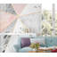 Papier peint abstrait à formes géométriques abstraites en marbre-99178825