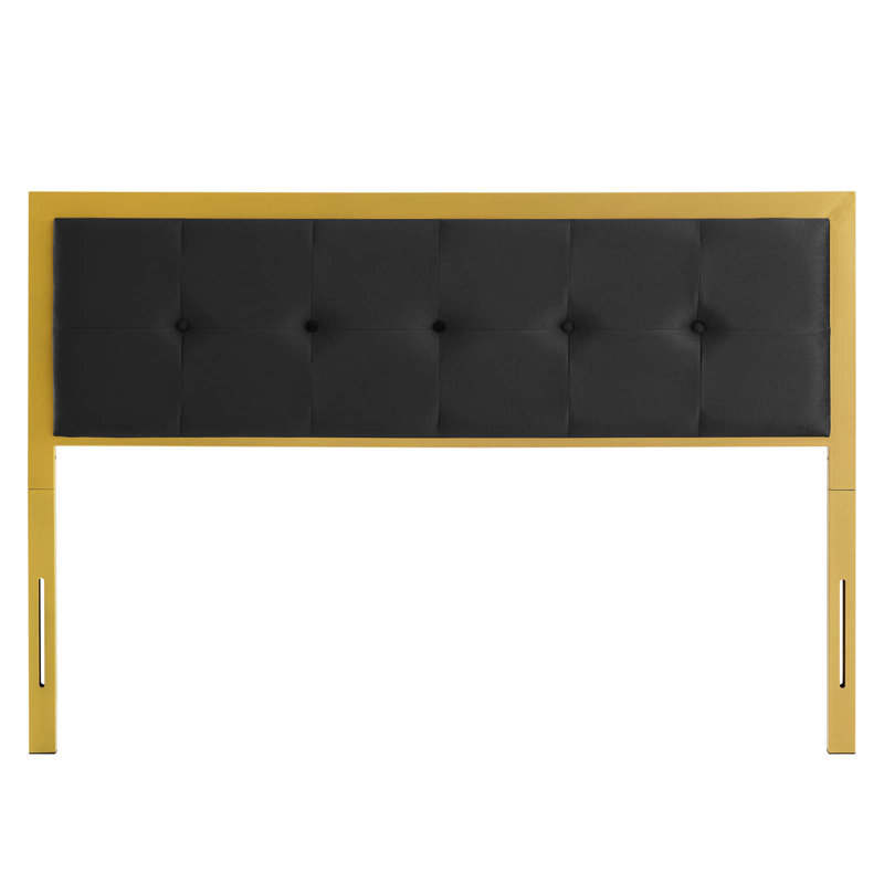 Tête de lit Teagan, Doré, Noir, Simple