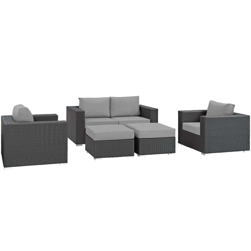 Ensemble modulaire d'extérieur Sunbrella 5 pièces Stopover, Beige