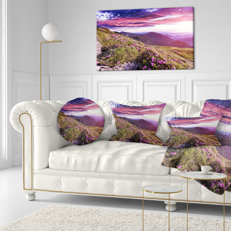 Coussin lombaire rhododendron