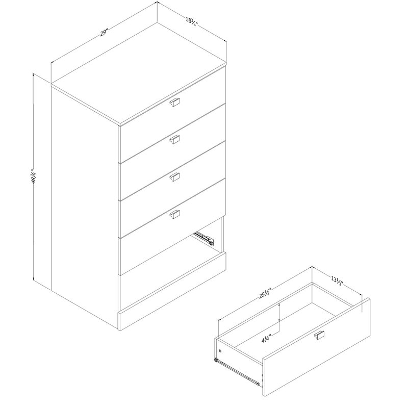 Spark  5-Drawer Chest