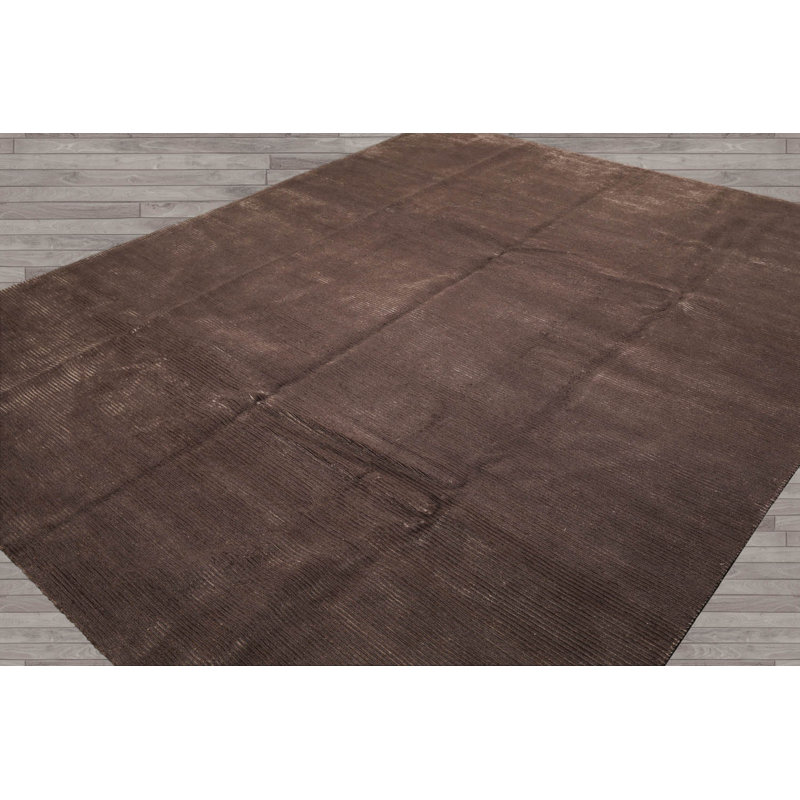 Tapis unique brun de 8 pi 2 po x 10 pi 1 po
