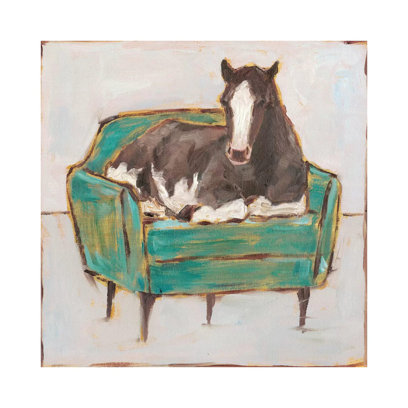 «Creature Comforts I» par Ethan Harper - reproduction d'art, Toile tendue, Pas de tapis, H 37 po x l 37 po x P 1,5 po