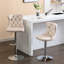2 pièces de tabourets de bar modernes en velours - beige, hauteur de siège réglable de 25 à 33 po, pivotant sur 360 pour îlot de cuisine pour la maison et le pub 25 pivotant de 33 po en beige, dossier 2 pièces-175361842-175361846