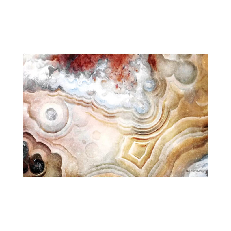Agate Abstract by Bluebird Barn - Wrapped Canvas Painting, 20.32 cm H x 30.48 cm W