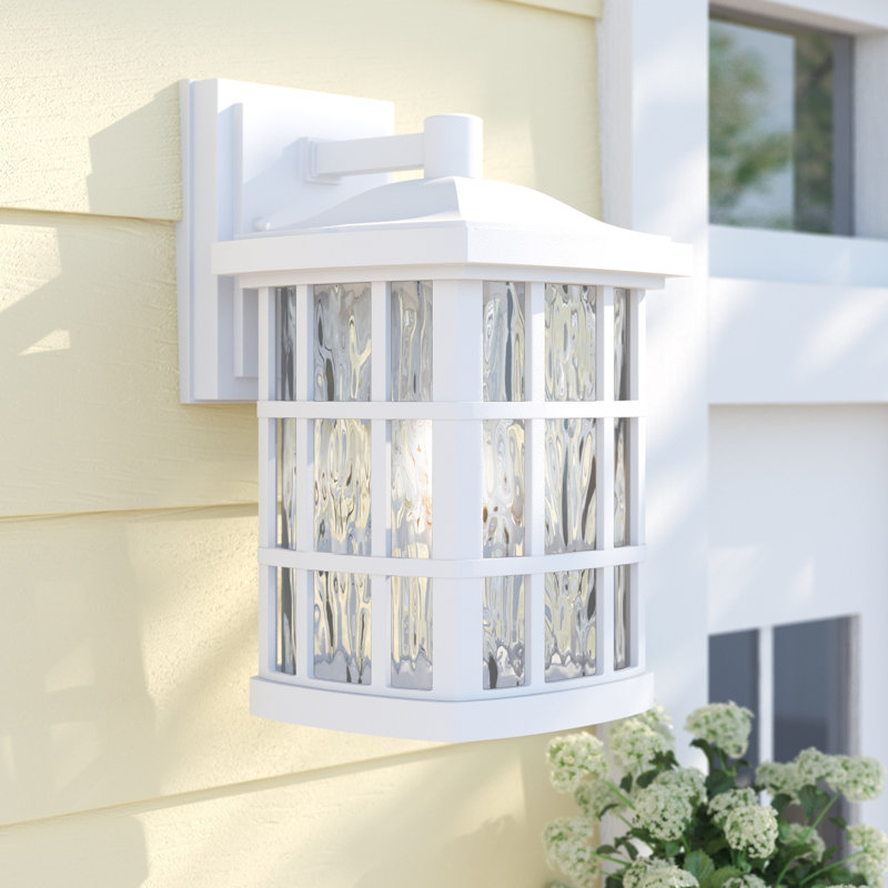 Cayman 1-Light Dimmable Outdoor Wall Lantern, 15.5" H x 9.5" W x 10.5" D