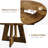 47-Inch Round Large Dining Table , Dinner Table with Wooden Top and Legs for Home Dining Room