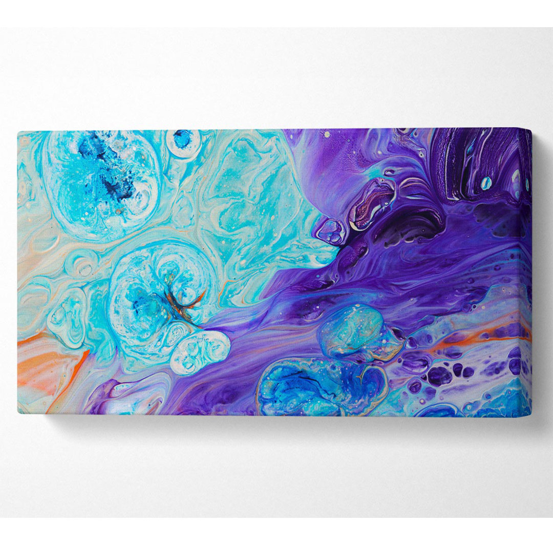 Badebombe der Farbe - Kunstdrucke auf Leinwand - Wrapped Canvas