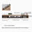 Walnut Floating TV Stand for 65- 70" TV, Modern Wood Media Console Table with Storage, Wall Mounted Small Entertainment Center-581821454