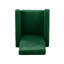 Fauteuil inclinable Arvin Modern Glam avec dossier en métal, revêtement en velours émeraude pour le salon et la chambre à coucher