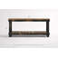 Console 60 po en bois récupéré de luxe noir-721582829-783718893