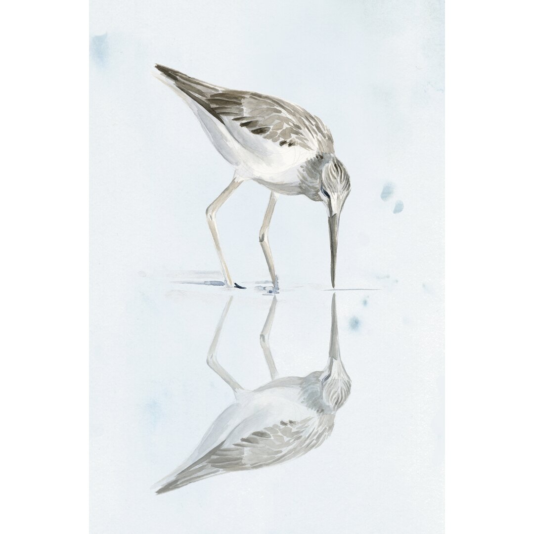 Leinwandbild "Sandpiper Reflections I" von Jennifer Paxton Parker